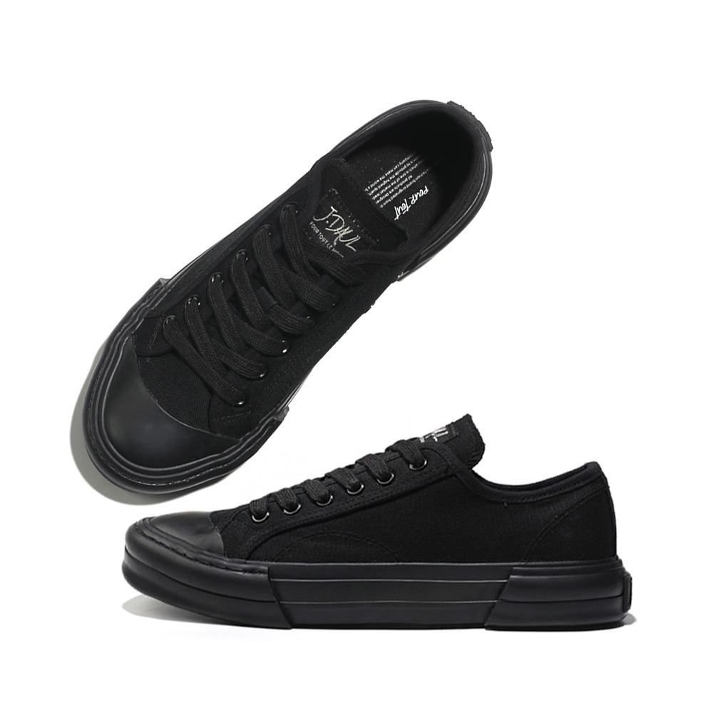 J. DOWL Sneakers Canvas Shoes SneakersSpub Bold All Black JD00