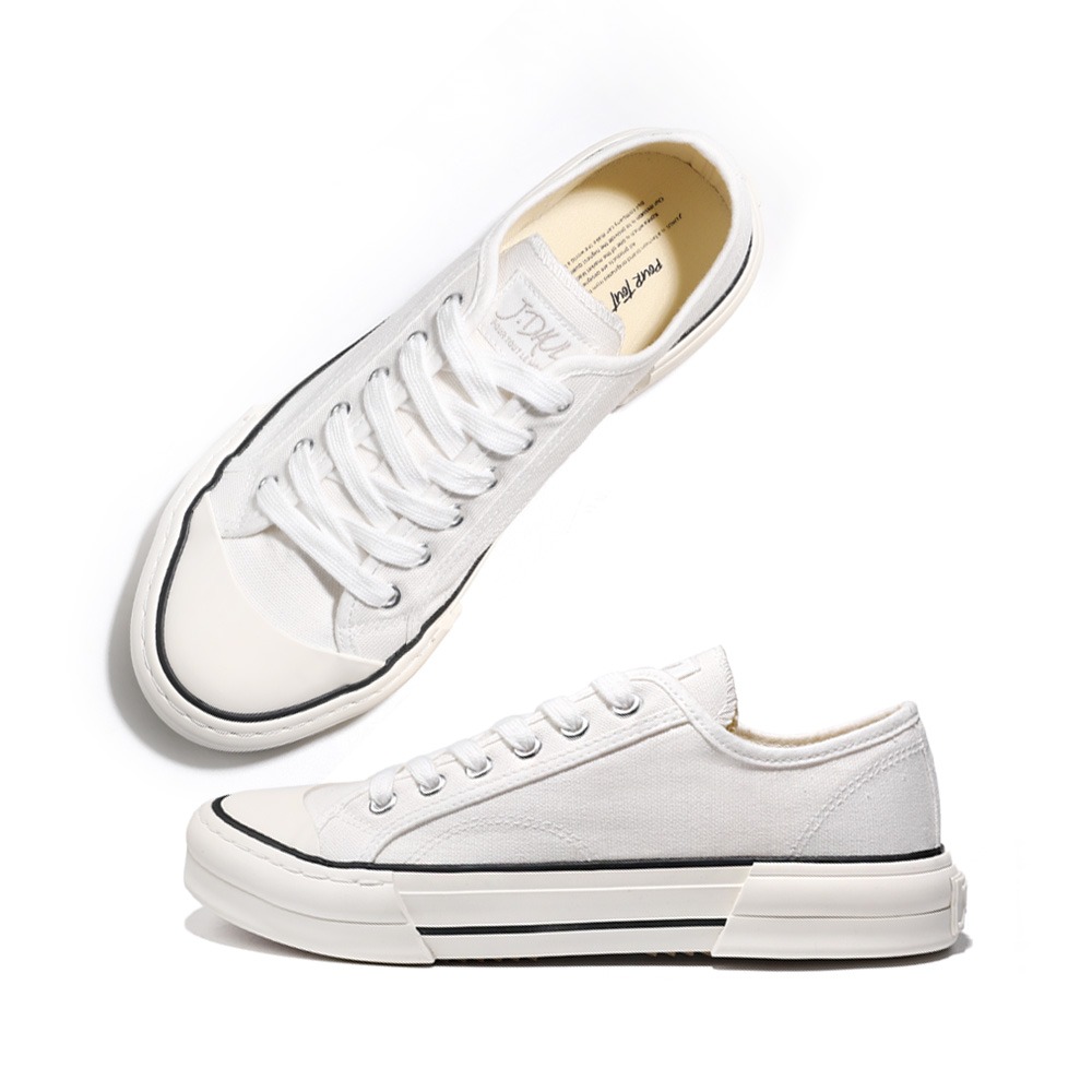 J. DOWL Sneakers Canvas Shoes SneakersSpub Bold White JD00
