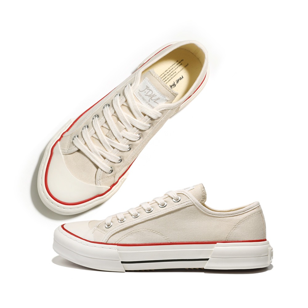 J. DOWL Sneakers Canvas Shoes SneakersSpurve Bold Ivory JD00