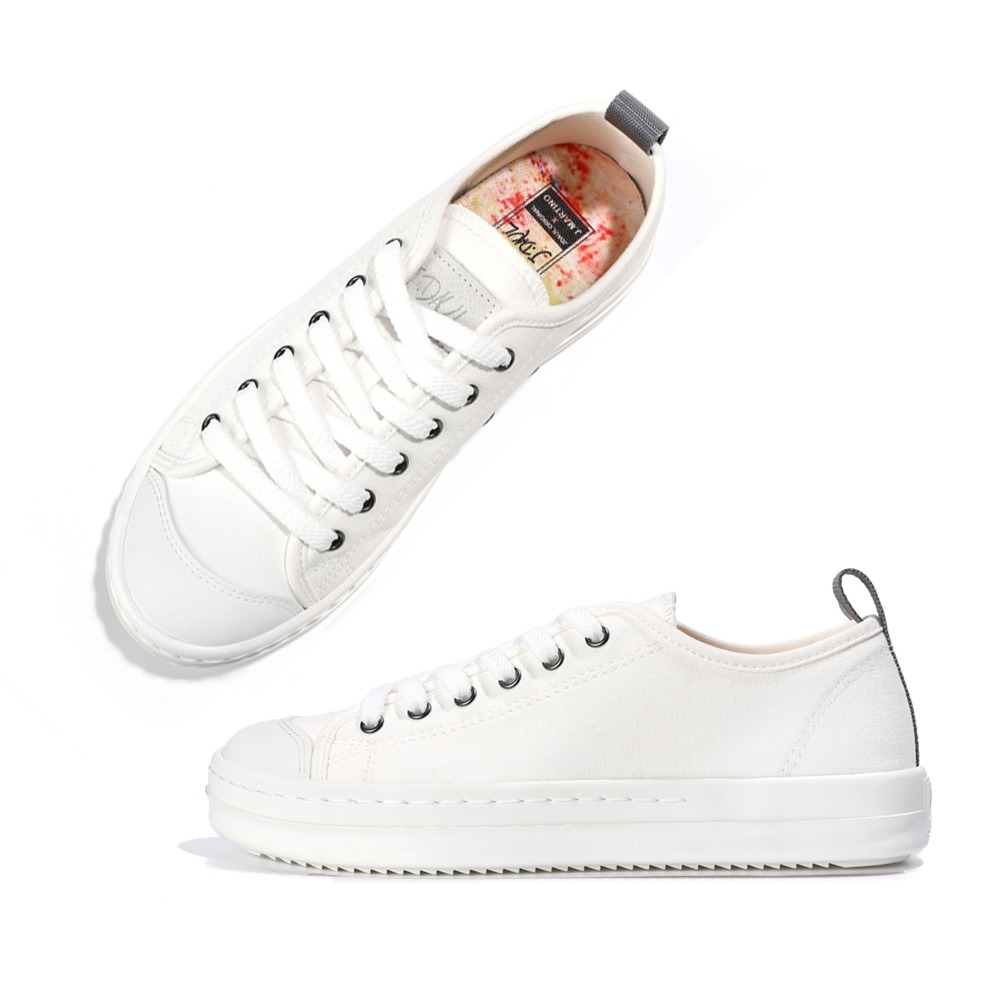 J. DOWL Sneakers Canvas Shoes SneakersSpub N All White JD00