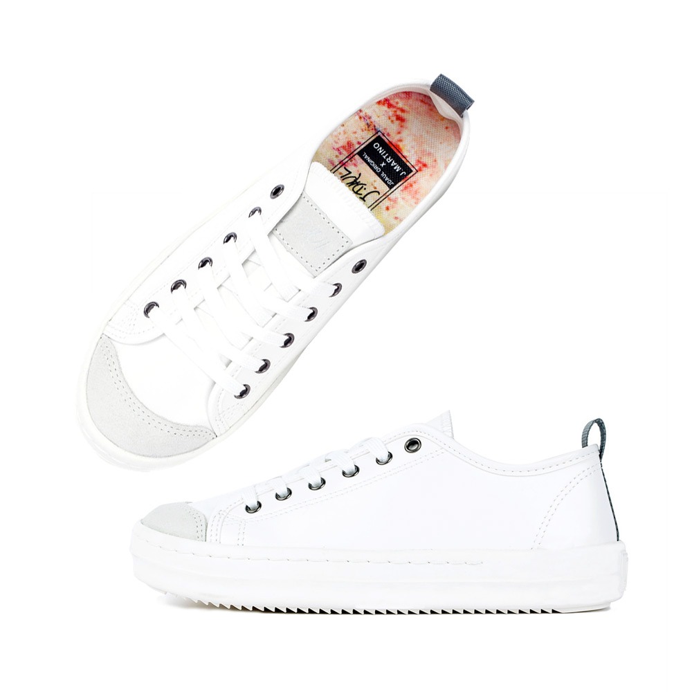 J. DOWL Sneakers Canvas Shoes SneakersSpub N Leather White JD00
